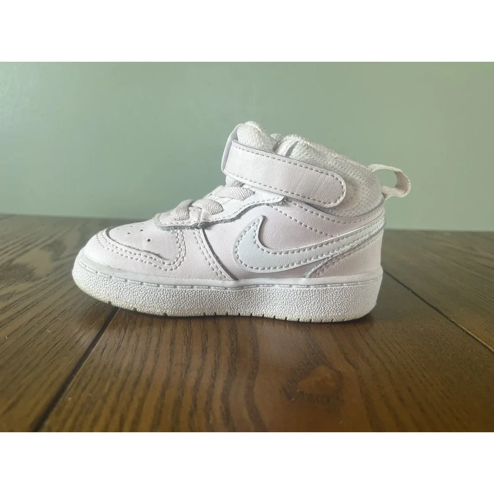 Nike Court Borough Mid 2 Sneakers CD7784-601 Toddler 6C Light Pink All Day Play